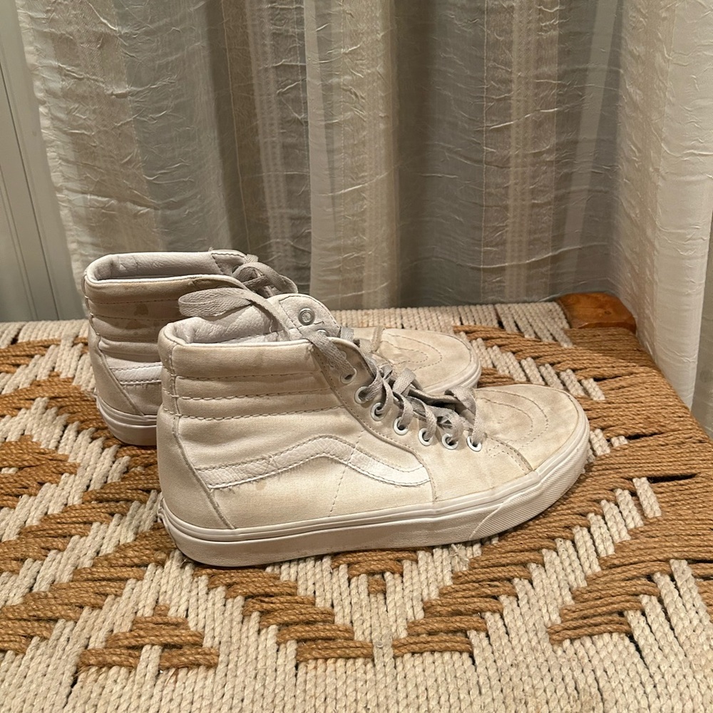 USED white high top vans